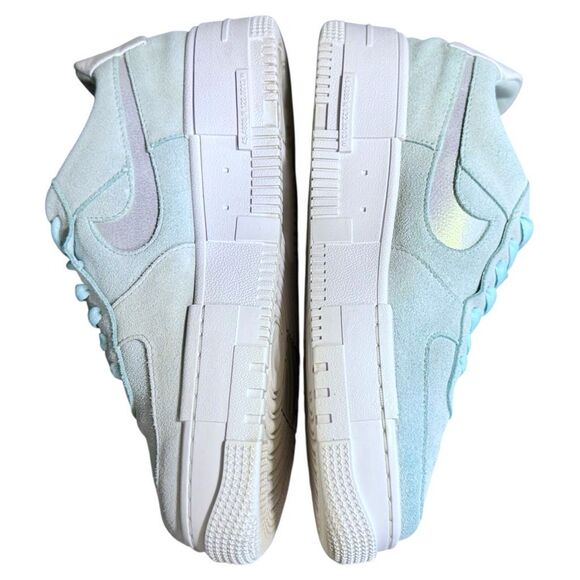 Women’s Nike Air Force 1 Pixel ‘Glacier Blue' Suede Sneakers Size 8 - Picture 8 of 15